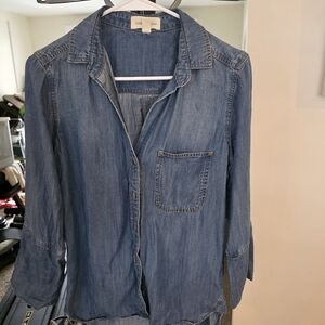 Cloth & Stone Blue Chambray Shirt